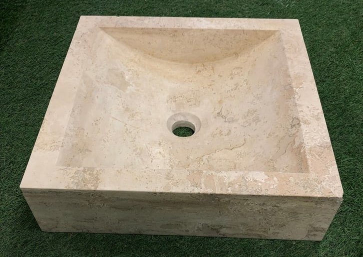 Vasque carre  44 x 12 cm