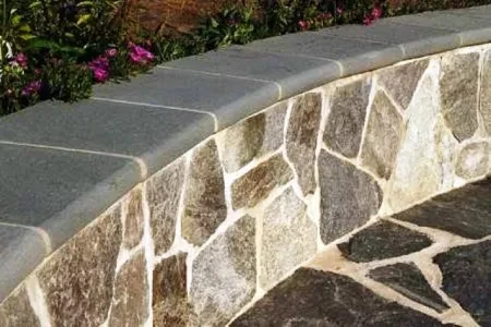 Blue stone Margelle 120x30.5x3 Bord 1/2 Rond