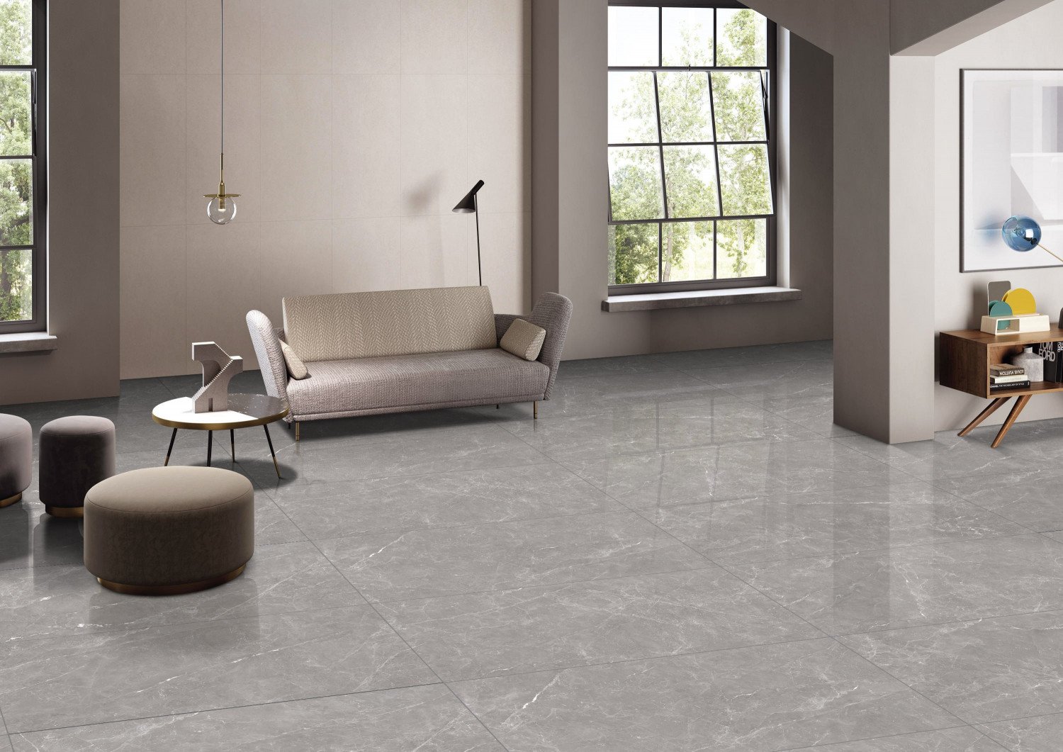 REBBLE GREY   60 x 120 cm