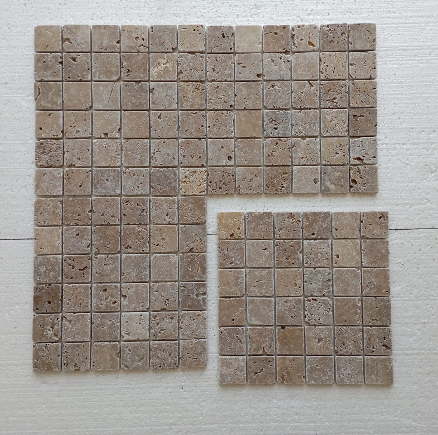 Mosaïque En Travertin Noche Adouci 30,5x30,5 cm