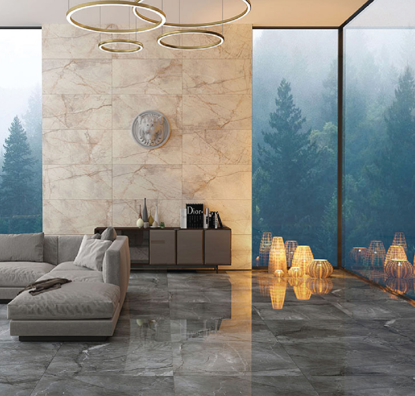 Root Silver - 100x100 cm - Poli