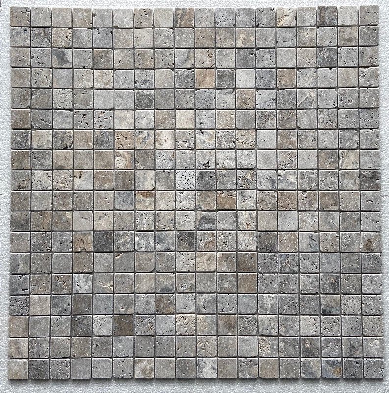 Silver Travertine Mosaic 30,5x30,5cm