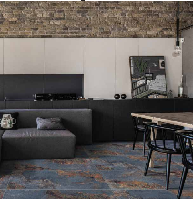 Russel Bleu - 60 x 120 cm - Finition Mat